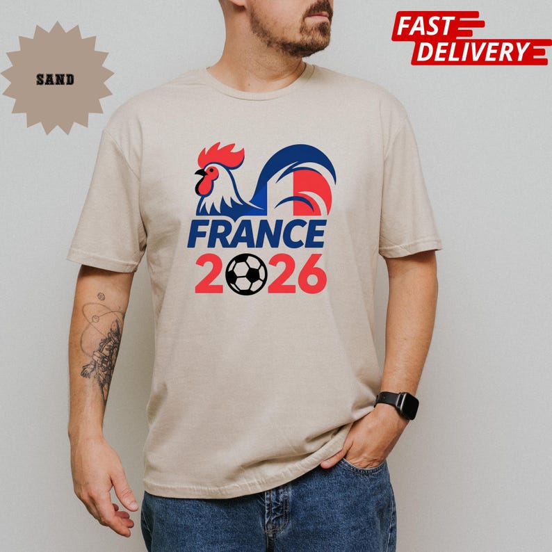 France 2026 Soccer Shirt: World Soccer Fan Apparel (Adults & Kids) image 9