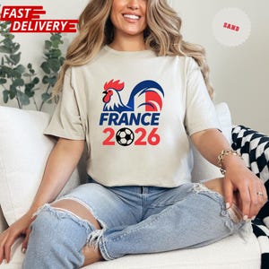 France 2026 Soccer Shirt: World Soccer Fan Apparel (Adults & Kids) image 3