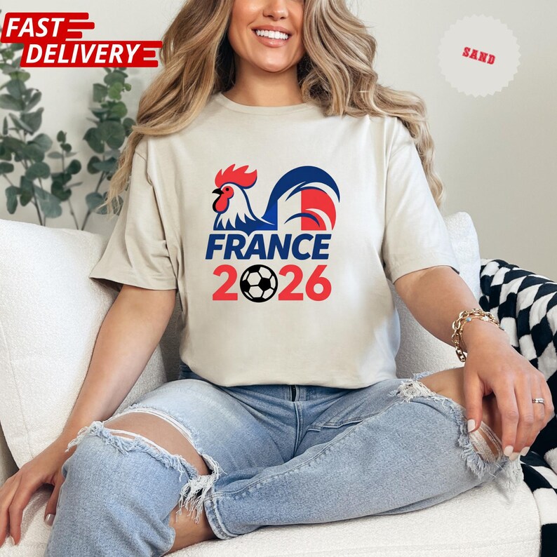 France 2026 Soccer Shirt: World Soccer Fan Apparel (Adults & Kids) image 3