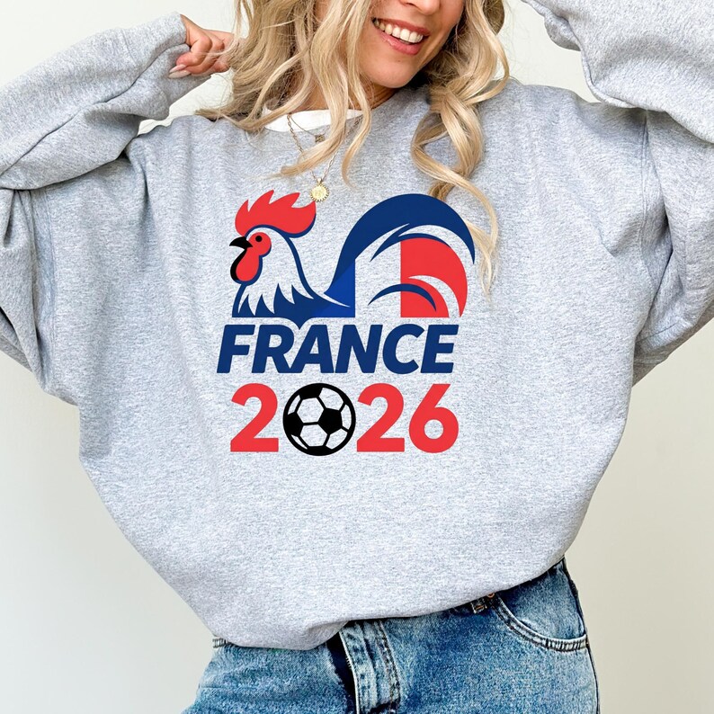 France 2026 Soccer Shirt: World Soccer Fan Apparel (Adults & Kids) image 4