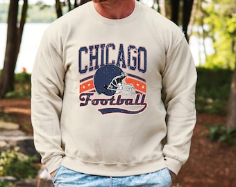 Chicago Football Vintage Sweatshirt T-Shirt,Retro Chicago Bear Football Sweatshirt , Chicago Bear Fan Gift , Sunday Football FVH12