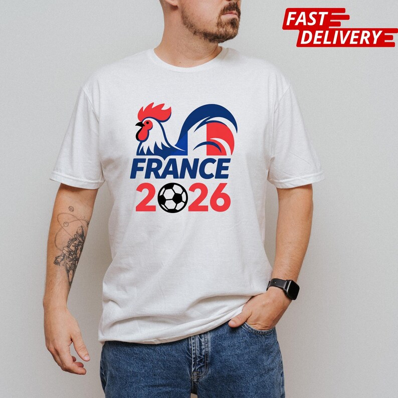 France 2026 Soccer Shirt: World Soccer Fan Apparel (Adults & Kids) image 13