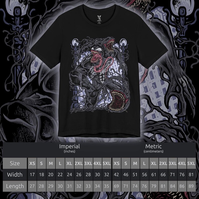 Drippy Curses Venom Symbiote T-Shirt image 3