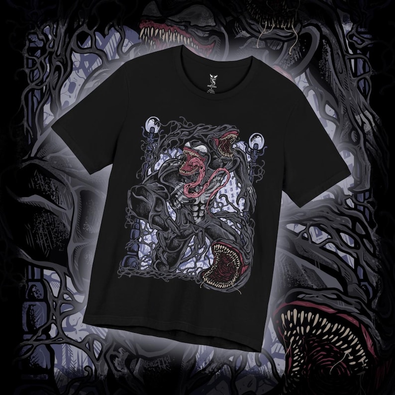 Drippy Curses Venom Symbiote T-Shirt image 1