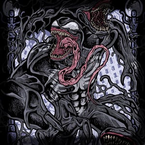 Drippy Curses Venom Symbiote T-Shirt image 2