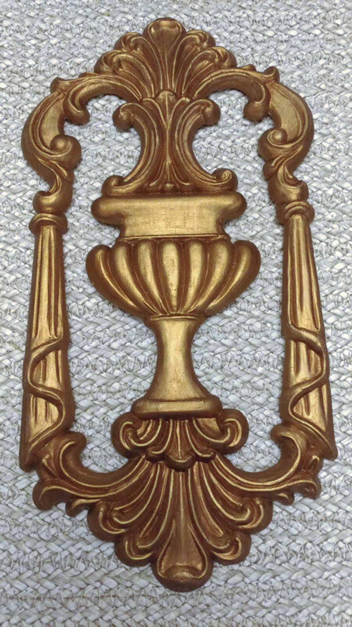 Wooden Urn Applique Onlay, Victorian Style, Ornate, for Wood Projects