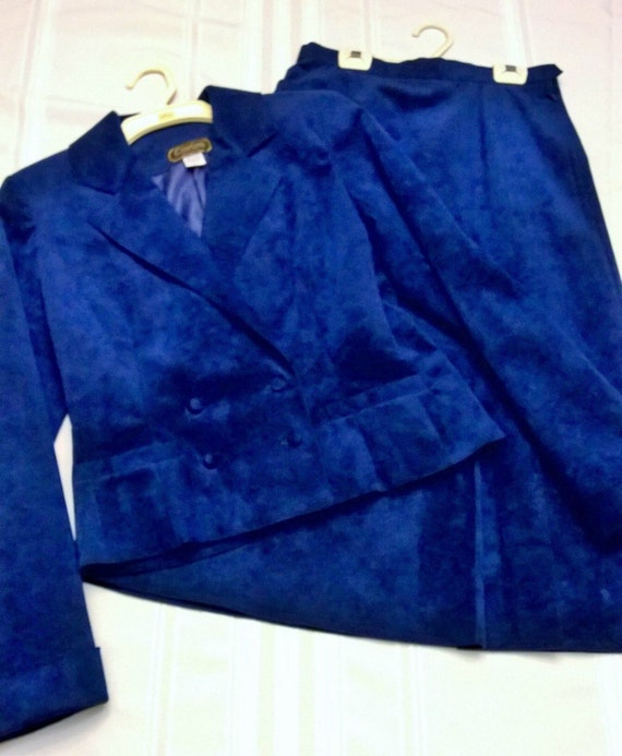 Blue suede cheap blazer womens