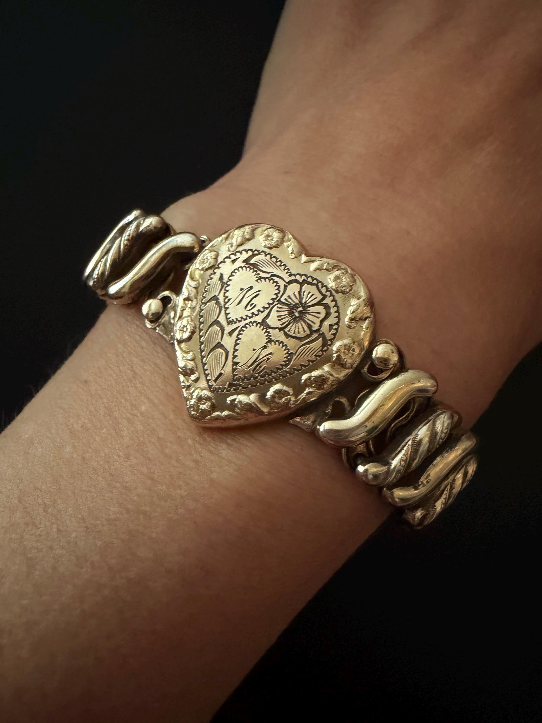 Vintage Jewelry Sweetheart Bracelet - Etsy