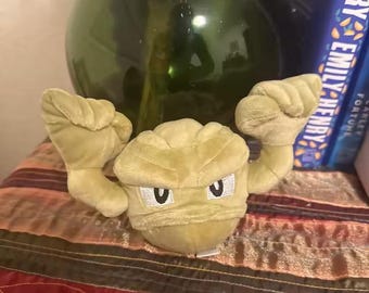 Geodude Plush Toy – Cute Kawaii Pokémon Rock Type Plush | Soft Stuffed Doll Collectible | Gamer Gift for Fans