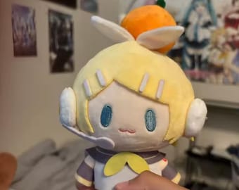Anime Plush Keychain Set, Cute Vocaloid Style Mini Doll Charm, Kawaii Character Bag Accessory, Soft Plush Backpack Charm, Gift for Fans