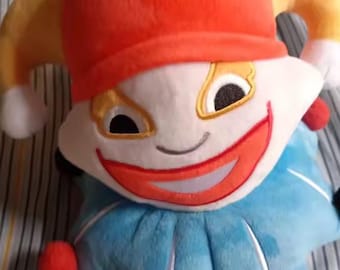 Jimbo Joker Inspired Plush Toy, Cute Kawaii Card Game Character Plushie, Soft Stuffed Doll, Funny Collectible Gift for Fans