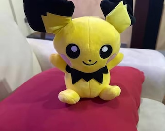 Yellow Electric Mouse Plush 25cm – Cute Kawaii Soft Toy
