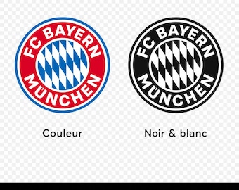 Bayern München Logo SVG PNG DXF | Farbe + Schwarzweiß | Digitale Datei