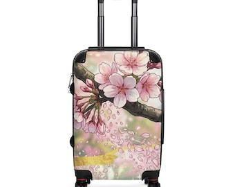 Cherry Blossom Branch Suitcase | Floral Luggage Cover