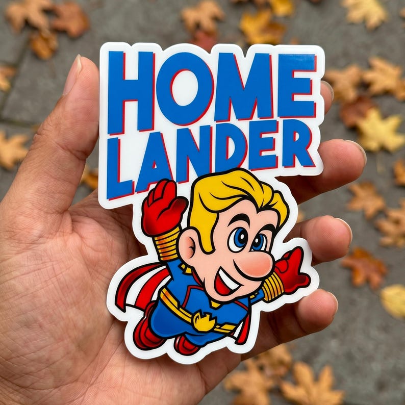 Homlander Flying Sticker Homelander Sticker, the Boys Sticker, Kiss-cut Sticker, Logo Vinyl ...