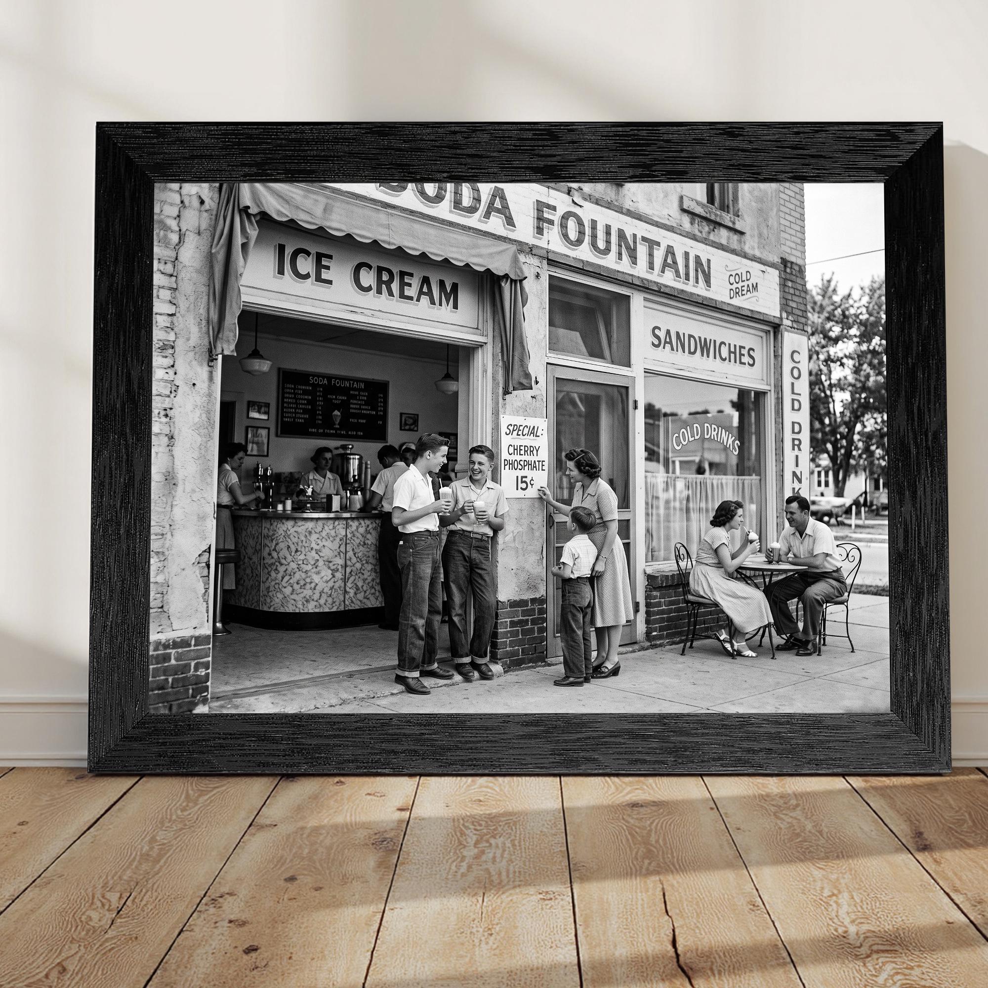 Old Fashioned Ice Cream Sign - Etsy