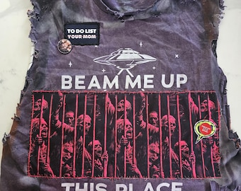 Rockstar Wear "The 'Netflix Stranger Things Beam Me Up' From Aheago Hell Battle Tank"