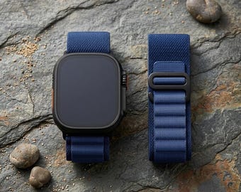 Cinturino Alpine Loop per Apple Watch: cinturino sportivo in nylon intrecciato con chiusura a gancio a G.