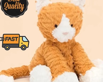 Jellycat Fuddlewuddle Ginger Cat Plush 20cm – Orange Soft Toy
