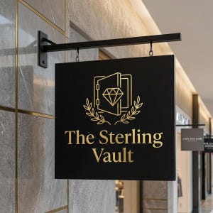 Custom Hanging 3D Blade Sign, Round Blade Sign, Business Signage, Double Sided Sign.