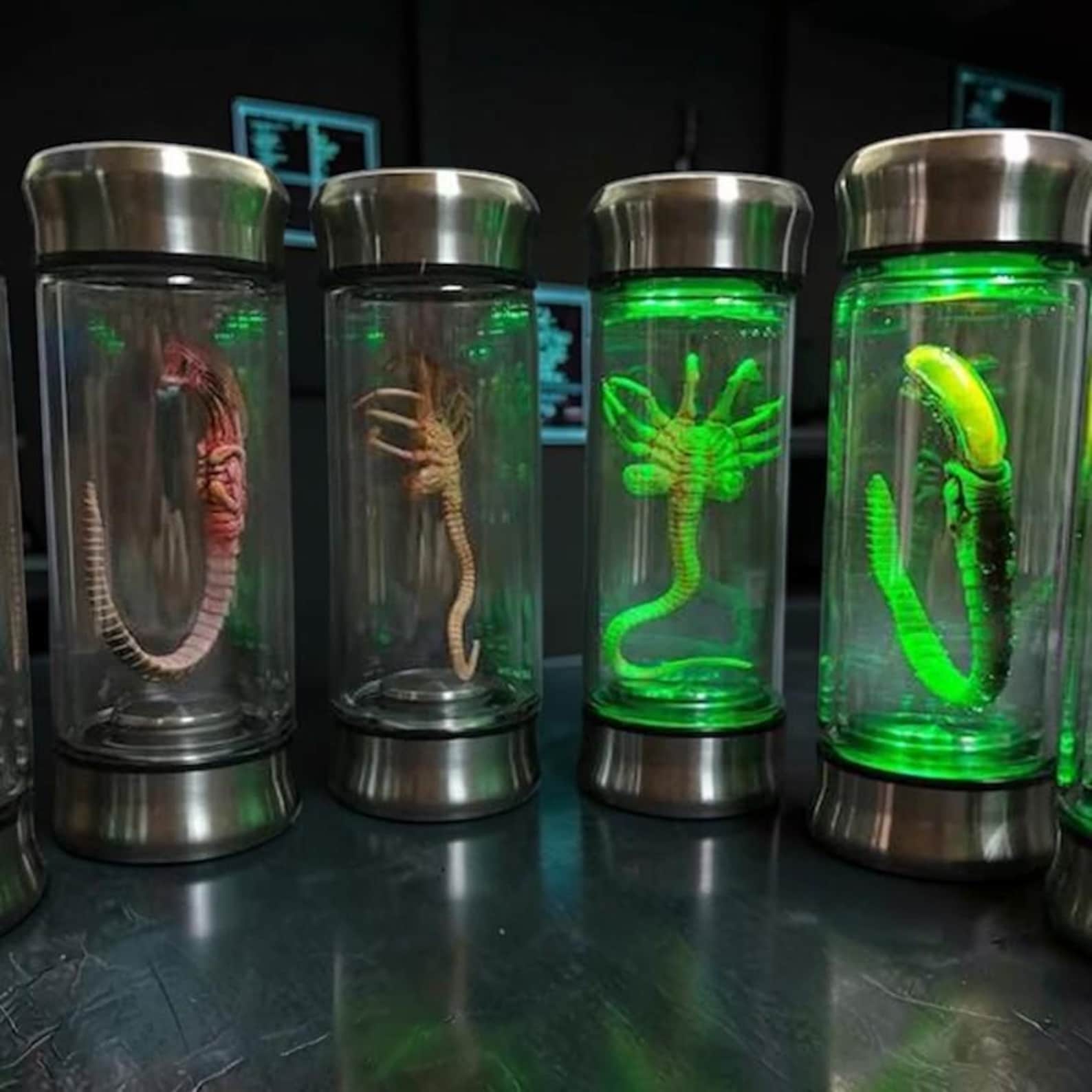 Alien Xenomorph Specimen Jar, Facehugger Embryo Glass Jar Prop, Sci Fi ...