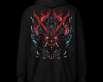 Samurai Oni Mask hoodie