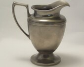 Vintage 1940's Art Deco Creamer Silver Tone