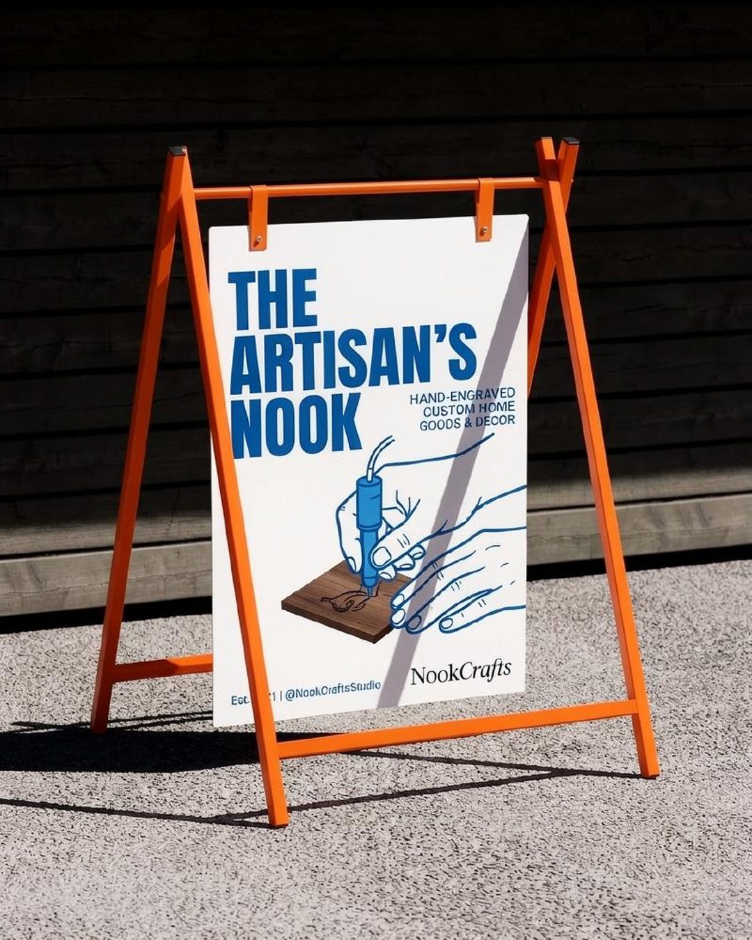 Custom A Frame Sign | Outdoor Storefront Board for Cafes, Shops ...