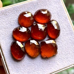 Hessonite Garnet Rose Cut Free Forms Lot Gemstone. 36.15 Caret Size 10-13 MM,
