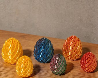 Juguete antiestrés con forma de huevo de dragón, huevo antiestrés giratorio con forma de huevo de dragón, pelota antiestrés de slime, decoración de huevos de fantasía, rellenos para cestas de huevos de Pascua.