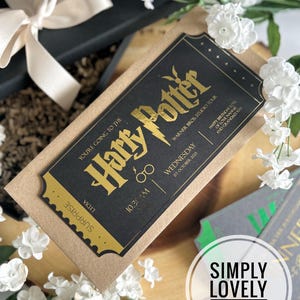 Harry Potter Ticket Gift Reveal | Studio Tour Experience | Personalised Hogwarts Ticket | Warner Bros Surprise | Platform 9 3/4 Present image 2
