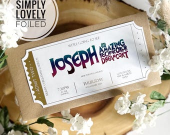 Joseph et l'incroyable manteau de rêve en technicolor | Spectacle du West End | Théâtre | Révéler le cadeau | Billet personnalisé