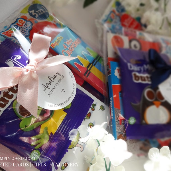 Children's Wedding Activity | Younger | Pack Pre-Filled Party Bag | Wedding Favour