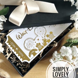 Disney World | Boarding Pass | Foil Ticket | Florida Reveal | Personalised | Holiday Surprise Gift Boxed