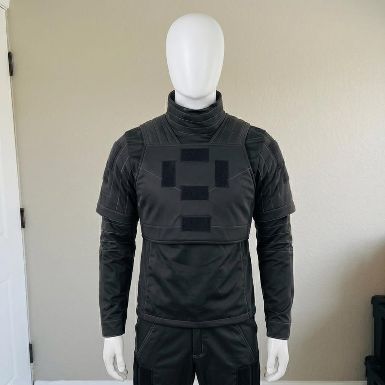 Star Wars Inspired Black Mandalorian Cosplay Costume Set | Mando Outfit. image 3