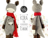 KIRA the kangaroo lalylala crochet pattern amigurumi