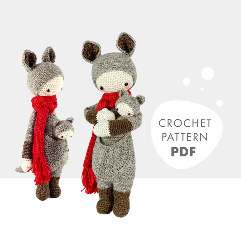 Kira the Kangaroo Crochet Pattern PDF | Animal Amigurumi Pattern | Instant Download | Lalylala Crochet Pattern image 4