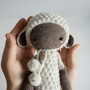 Crochet Pattern lalylala LUPO the lamb amigurumi diy sheep, stuffed animal, plushie, cuddle, toy for kids, nursery, digital, download image 10