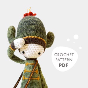 Crochet Pattern lalylala CARL the cactus amigurumi diy • plants, plushie, cuddly toy, doll, stuffed animal, gift for children, download