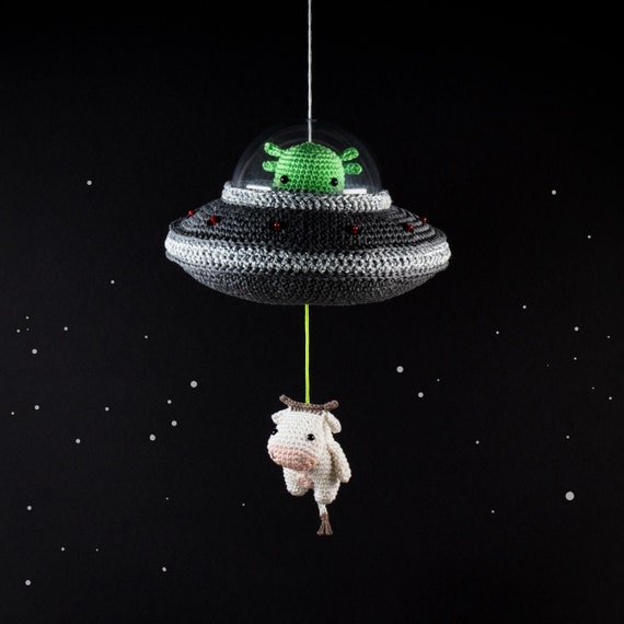 Crochet Kit Lalylala UFO Amigurumi Diy • Music Box, Flying Saucer