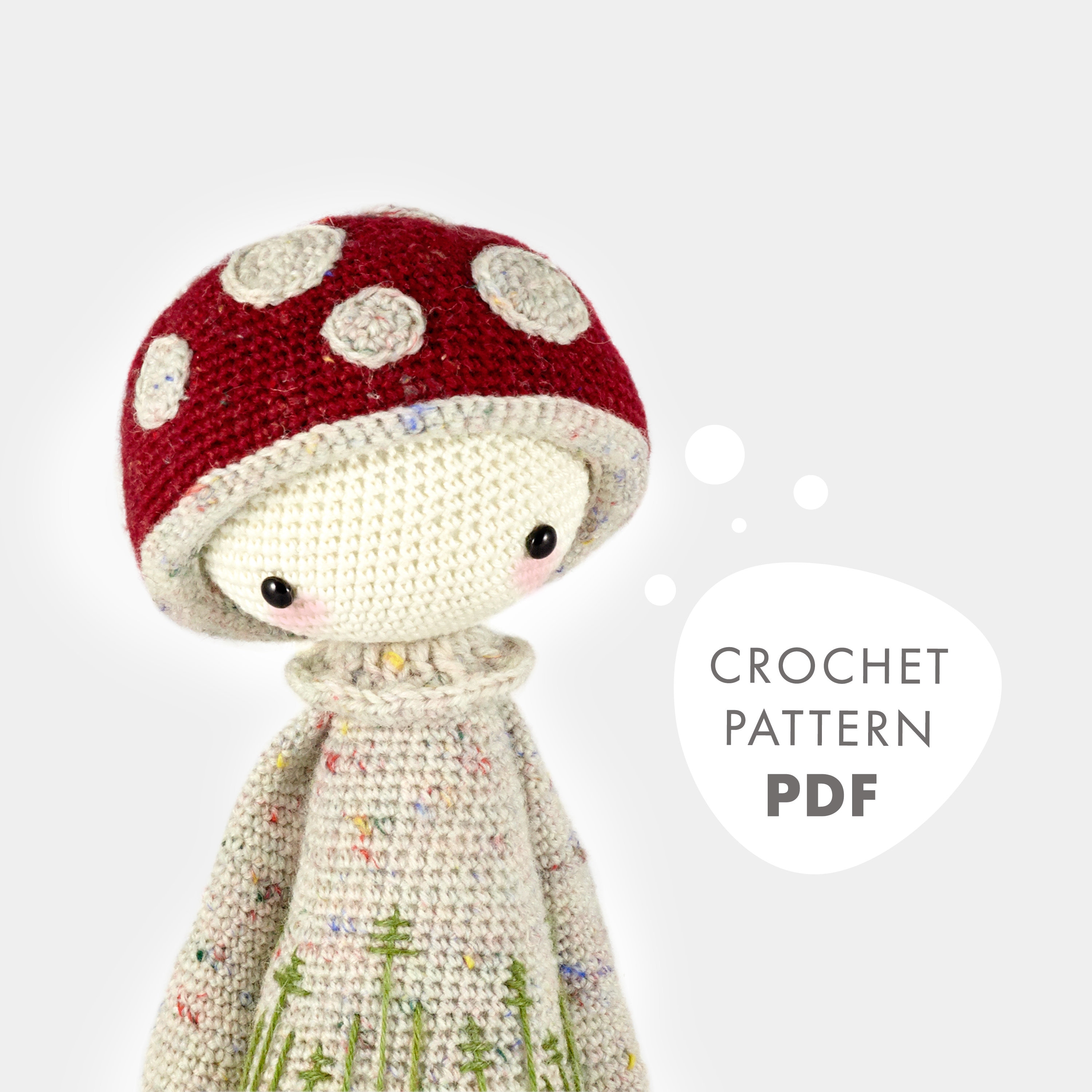 Crochet Mushroom Pattern A 2-in-1 Amigurumi Mushroom Doll Tutorial 