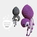 Crochet pattern lalylala AGATHA the spider amigurumi diy • music box toy, mobile, halloween decoration, plushie, stuffed toy 