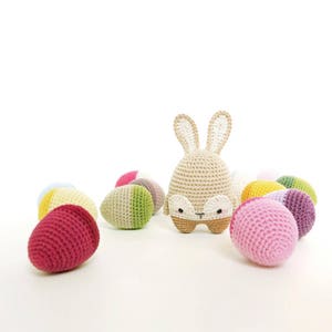 lalylala HÄKELANLEITUNG Ostern Amigurumi Osterhase, Lamm, Küken, niedliches DIY Häkelmuster für 3 Häkelfiguren, auch für Anfänger geeignet Bild 4