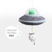 Crochet pattern lalylala UFO / Flying Saucer amigurumi diy •  music box toy for sci-fi fans, alien, cow, space, funny mobile, nursery deco 