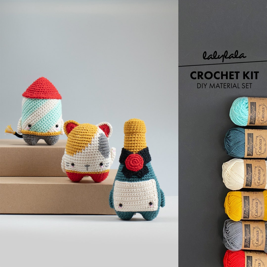 Generic Crochet Kit for Beginners, Crocheting Animals Kits Knitting Pack