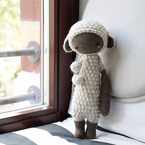 Crochet Pattern lalylala LUPO the lamb amigurumi diy sheep, stuffed animal, plushie, cuddle, toy for kids, nursery, digital, download image 6