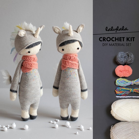 DIY Crochet Amigurumi Animal Kit, UNICORN, NIP