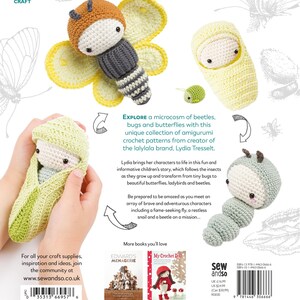 Lalylala's Beetles, Bugs and Butterflies Buch mit Häkelanleitungen für Amigurumi, Käfer, Insekten, Motte, persönliche Widmung möglich Bild 2