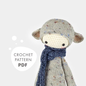 Crochet pattern lalylala RADA the rat amigurumi diy mouse, cute stuffed animal, cuddly toy, gift for birth or children's birthday, plushie image 1