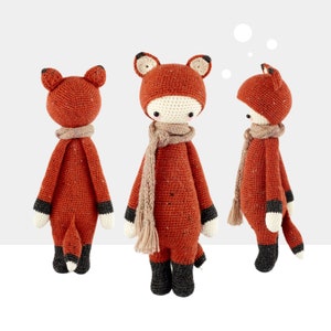 Crochet Pattern lalylala FIBI the fox amigurumi diy woodland animal, stuffed cuddly toy, plushie, gift for birth and children, download image 2
